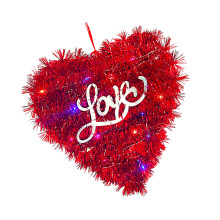 Easy Install Modern Heart Valentine Door Wreath-letters love