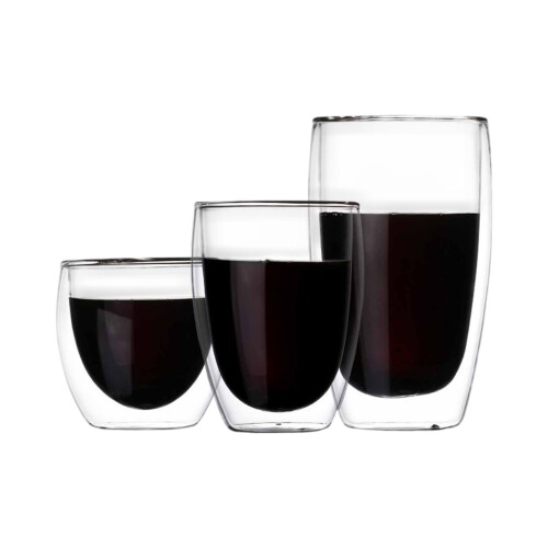 Σετ διπλών τοιχωμάτων από γυαλί 80ml–600ml 1