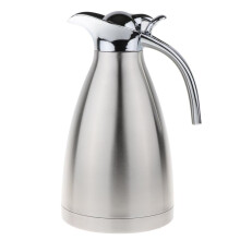 1.5L Stainless Steel Teapot Pot Insulated Coffee Carafe Silver