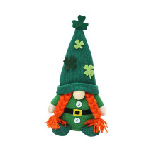Décoration trèfle en peluche pour la Saint-Patrick (1 pièce)