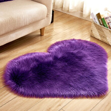 Imitation Sheepskin Rugs Price Alert! Wool Imitation Sheepskin Rugs Faux Fur Non Slip Bedroom Shaggy Carpet Mats,15.75 x 19.7 Inch