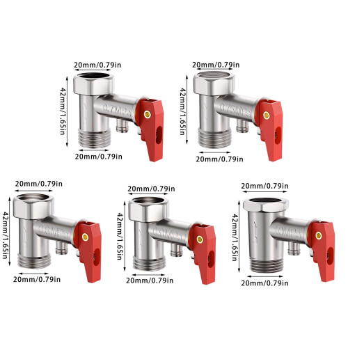 Adjustable Brass Pressure Regulator for Electric Water Heaters Leak-Proof Design 2