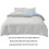 Zestaw pościeli King Washed Polyester 4PC 3