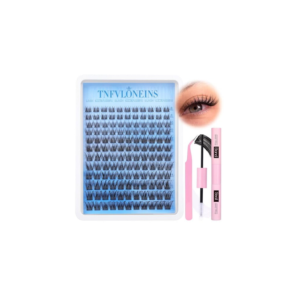 Natural Lash Clusters C Curl 8-16mm with Bond Seal Tweezers