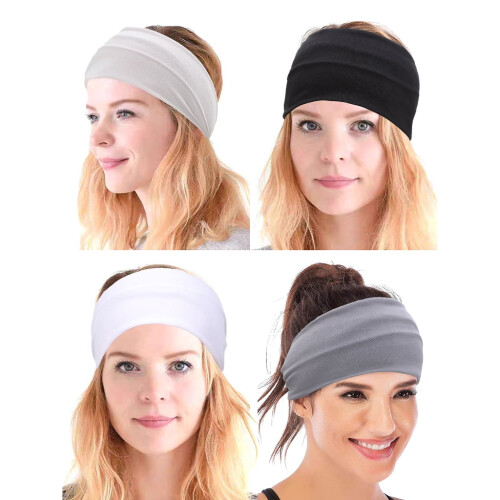 Solid Color Option Stretchy Workout Headband For Active Lover And Athletes 1