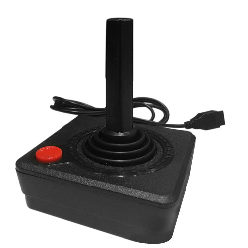Joystick da gioco per Atari 2600, controller retrò con leva a 4 direzioni e pulsante di azione singolo. 1