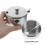 Durable Stainless Steel Sugar and Salt Container Set for Kitchen Silver 3