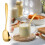 Stainless Steel Flat-Bottom Spoon Thickened Yellow 5