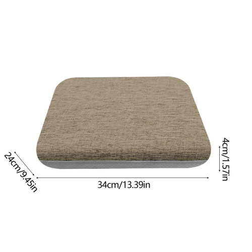 Almofada quadrada de espuma viscoelástica para assento, 33 cm (13 polegadas) 2