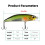 4-teiliges Angelköder-Set, 8 g/6,5 g, Minnow-Angelzubehör, sinkend, Weitwurf, Wasser, Hartköder 7