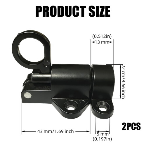 2Pcs Window Gate Security Pull Rings Spring Bounce Door Bolt Automatic Latches Lock Door Hardware Easy to Install 1