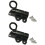 2Pcs Window Gate Security Pull Rings Spring Bounce Door Bolt Automatic Latches Lock Door Hardware Easy to Install 3
