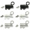 2Pcs Window Gate Security Pull Rings Spring Bounce Door Bolt Automatic Latches Lock Door Hardware Easy to Install 4