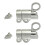 2Pcs Window Gate Security Pull Rings Spring Bounce Door Bolt Automatic Latches Lock Door Hardware Easy to Install 8
