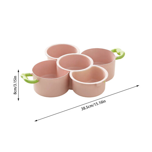 Stackable 2-Tier Fruit & Vegetable Drain Basket - Multifunctional Serving Tray for Parties, Snacks & Kitchen Prep 1