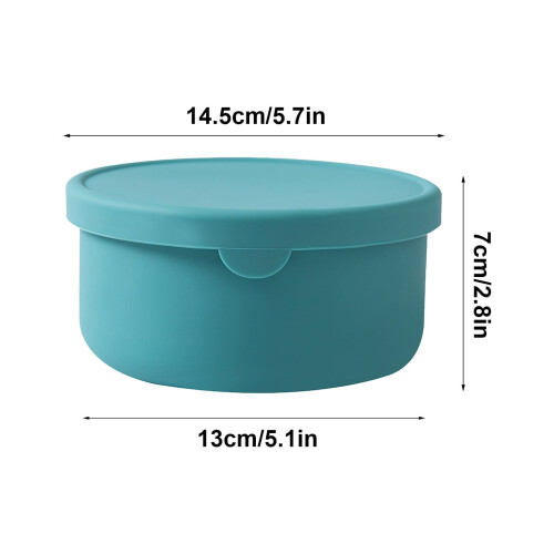 Auslaufsichere Silikon-Lunchbox mit Deckel – 2er-Pack 2