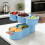 Stackable 2-Tier Fruit & Vegetable Drain Basket - Multifunctional Serving Tray for Parties, Snacks & Kitchen Prep 5
