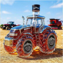 Sophisticated Whiskey Decanter Set with Car-Shaped Glasses – Compatible with Whiskey, Vodka, Tequila, Bourbon – Gift for Men