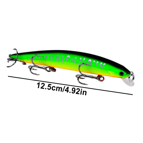 Δόλωμα Jerkbait με ανάρτηση για λαβράκι, walleye, πέστροφα, λουκάνικο και crappie – Συμβατό 1