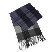 Men's British Plaid Multifunctional Scarf – Warm, Fringed, Soft & Stylish Winter Shawl for Casual, Office & Outdoor Use