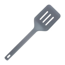 Spatules pour œufs et crêpes – Ustensiles et accessoires de cuisine avec manches ergonomiques et résistants à la chaleur – Gris