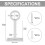 Staffe per asta per tende da soffitto, supporti resistenti per aste per tende da soffitto e parete da 2,5 cm, set da 4 (argento) 2