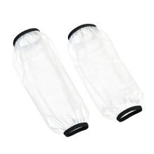Protège-bras transparents, élastiques et imperméables, adaptés à la cuisine, au nettoyage et aux tâches ménagères (2 pièces).