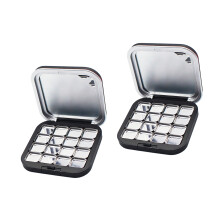 2 Pieces Travel Powder Holder With Strong Magnet Seal-6