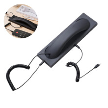 Retro Phone Handset Compatible with iPhone & Android – 90s Vintage Cell Phone Receiver with Mic & Speaker (Black)