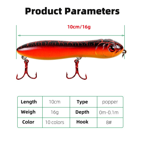 2 Stück 10 cm/15,6 g Angelköder Wobbler Schwimmender Meeres-Crankbait Hartplastikköder 1