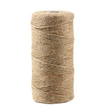 Cuerda de yute – Cuerda de cáñamo natural de 2 mm para manualidades, decoración, atado, regalos, arte y jardinería (1 unidad)