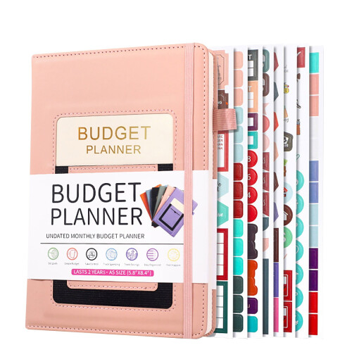A5 Budgetplaner-Notizbuch – undatiert, 12 Monate Finanzen