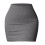Dames basic kokerrok met hoge taille, elastisch model, geribbelde gebreide korte bodycon rok 1