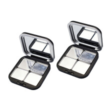 2Pcs Plastic Magnetic Closure Makeup Powder With Clear Mirror-2