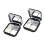 2Pcs Plastic Magnetic Closure Makeup Powder With Clear Mirror-2 1