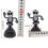 Car Solar Skeleton Bobblehead Dashboard Toy 3 pcs 8