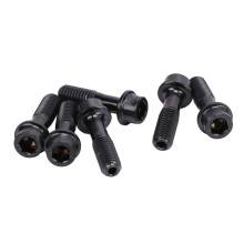 6 pièces de vis M5x18mm pour potence de vélo en alliage noir