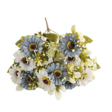 European Style Small Bouquets Artificial Flower Daisies Hairpin Decoration Flower Bouquets Autumn Colors 10 Star Shaped Chrysanthemums