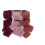 Rotes Chiffonband, 4 cm x 5 m, Fransen, 3 Rollen 1