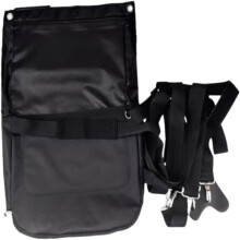 Small Black Horse Manure Bag, Durable Oxford Cloth Muck Sack for Ponies Under 1.1M, Easy-Clean Stall Cleanup Tool