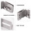 Stainless Steel Security Padlock Flip Locks Locking Gate Door Silver 5