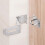 Stainless Steel Security Padlock Flip Locks Locking Gate Door Silver 6