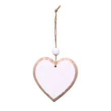Pendentif décoratif en bois naturel en forme de cœur pour chambre à coucher, idéal pour les mariages et les occasions spéciales.
