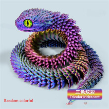 Figurine de serpent articulée imprimée en 3D (1 pièce) - Décoration créative pour la maison ou le bureau