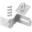 Stainless Steel Security Padlock Flip Locks Locking Gate Door Silver 8