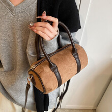 Dámska crossbody kabelka z imitácie semišu, malá tote taška s rúčkou na každodenné cestovanie a nakupovanie