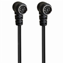 S-videokabel 5-pinners mini DIN rettvinklet hann-hann