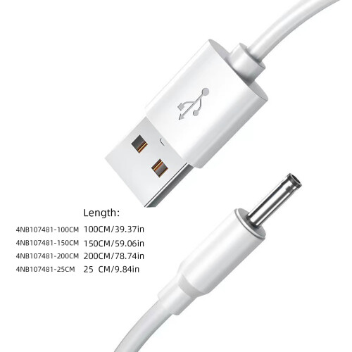 Napájací kábel 5V USB na DC35135, 1,5 m 2