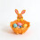 Easter Bunny Felt Storage Basket Set of 3 5