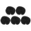 Chignons en mousse noire, coiffage rapide, usages multiples, lot de 5 1